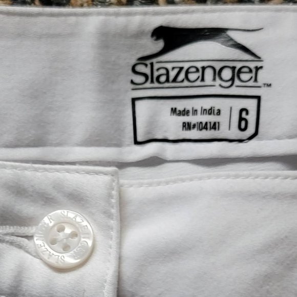 NWOT White Women's Slazenger Golf Shorts Size 6 - Picture 2 of 7